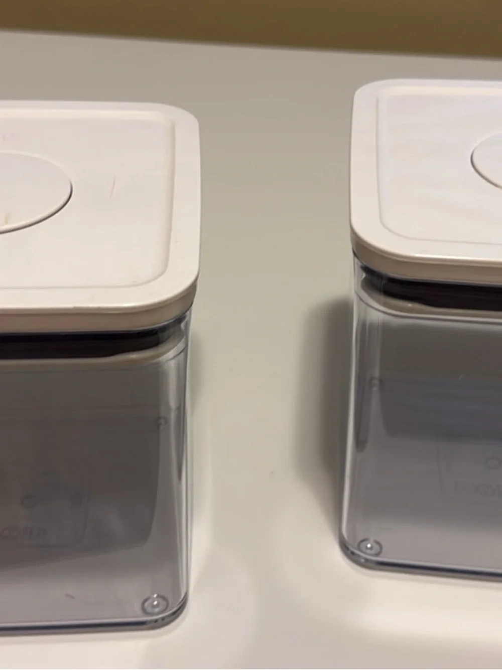 OXO Pop Clear Food Storage Canisters with White Lids - Set Seven!